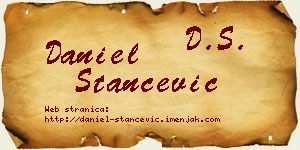 Daniel Stančević vizit kartica